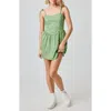Florence By Mills Lace Trim Tie Strap Minidress