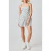 Florence By Mills Lace Trim Tie Strap Minidress