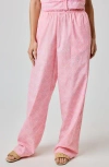 Florence By Mills Lace Trim Wide Leg Cotton Pants