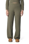 Florence By Mills Lounge Wide Leg Sweater Pant In Dusty Olive