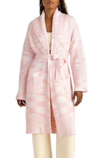 Florence By Mills Mélange Rib Sweater Robe In Ballerina