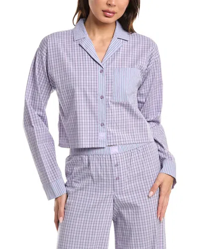 Florence By Mills Micro Plaid Crop Shirt In Multi