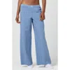 Florence By Mills Micro Plaid Wide Leg Pants In Blue