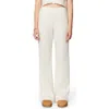 Florence By Mills Micro Thermal Wide Leg Pants In Jet Stream