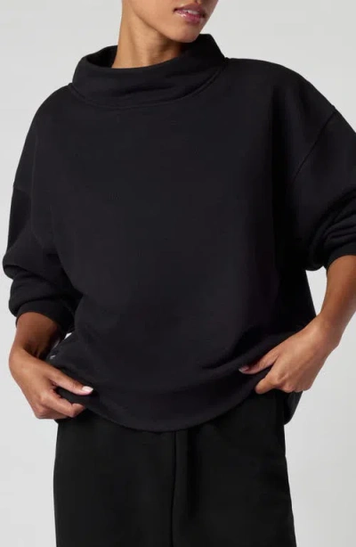 Florence By Mills Mock Neck Sweatshirt In Black