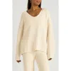Florence By Mills Open Stitch V-neck Pullover In White