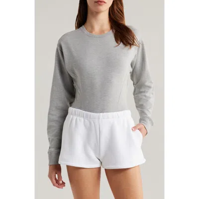 Florence By Mills Oversize Bodysuit In Heather Grey