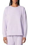 Florence By Mills Oversize Crewneck Cotton Blend Sweatshirt In Washed Millie Lavender