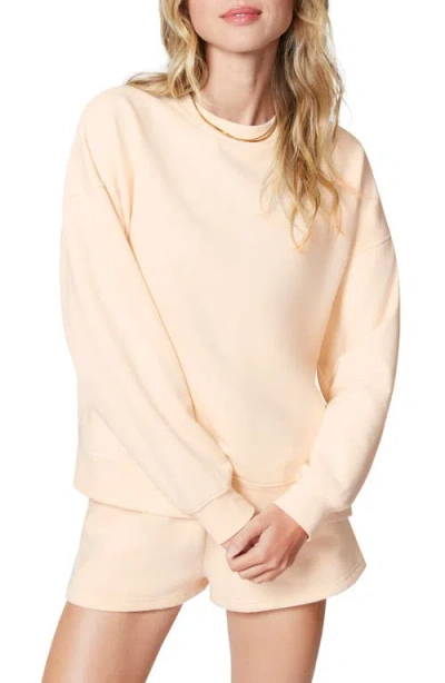 Florence By Mills Oversize Crewneck Cotton Blend Sweatshirt In Washed Whitecap Grey