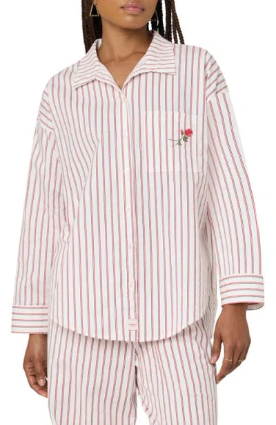 Florence By Mills Oversize Pj Top In Rose St Jet Stm