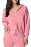Florence By Mills Oversized Front Zip Hoodie In Washed Aurora
