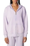 Florence By Mills Oversized Front Zip Hoodie In Washed Millie Lavender