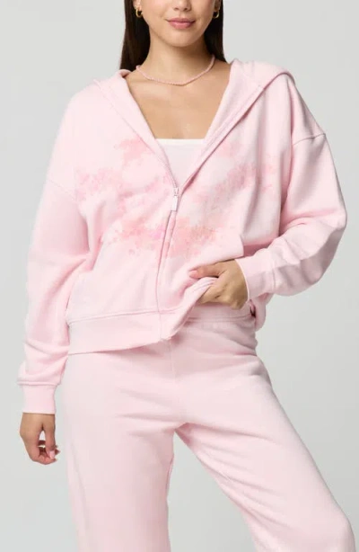 Florence By Mills Oversized Zip Hoodie In Pink
