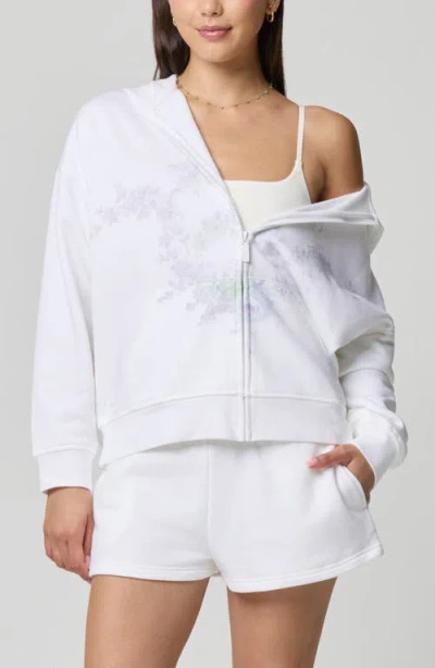 Florence By Mills Oversized Zip Hoodie In White