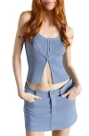 Florence By Mills Peek A Boo Tank In Blue