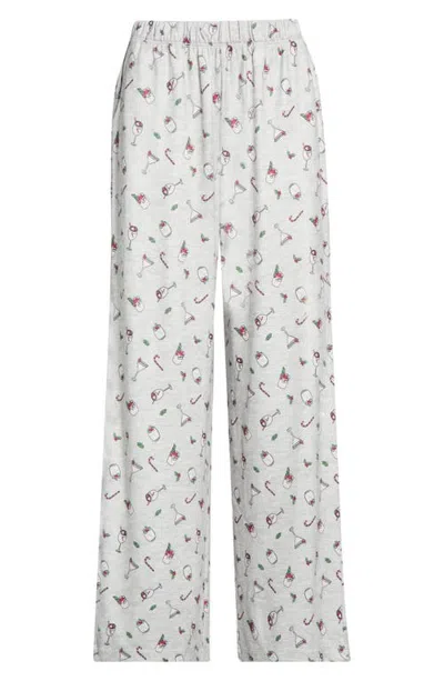 Florence By Mills Pillowsoft Print Sleep Pants In Gray
