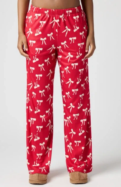 Florence By Mills Pillowsoft Sleep Pants In Red