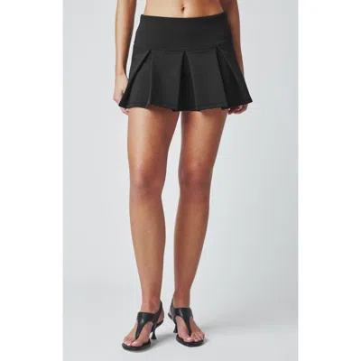 Florence By Mills Pleated Mini Skort In Black