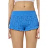 Florence By Mills Pointelle Knit Shorts In Blue