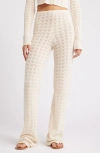 Florence By Mills Pointelle Pants In Whitecap Grey