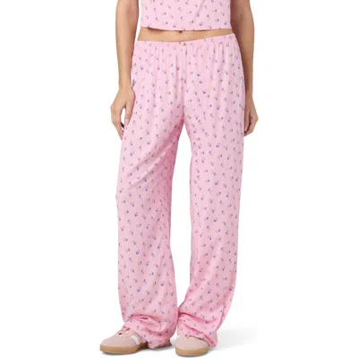 Florence By Mills Relaxed Fit Pajama Pants In Pink Floral