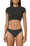 Florence By Mills Rib Baby T-shirt In Black