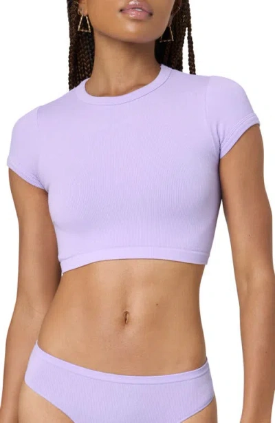 Florence By Mills Rib Baby T-shirt In Millie Lavender