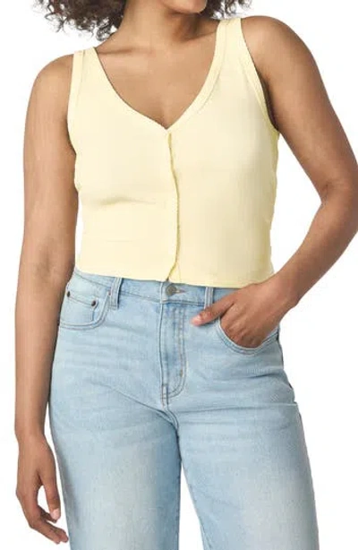 Florence By Mills Rib Button-up Tank Top