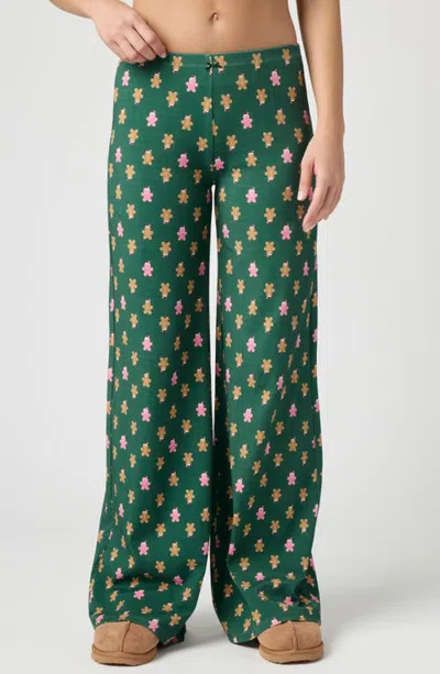 Florence By Mills Rib Print Pants In Green