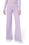 Florence By Mills Rib Print Pants In Pink