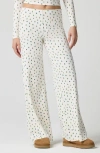 Florence By Mills Rib Print Pants In White