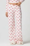 Florence By Mills Rib Print Pants In White