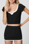 Florence By Mills Rib T-shirt In Black