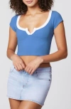 Florence By Mills Rib T-shirt In Blue