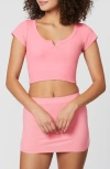 Florence By Mills Rib T-shirt In Pink