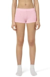 Florence By Mills Ribbed Shorts In Candy Pink