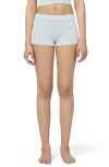 Florence By Mills Ribbed Shorts In Delicate Blue