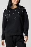 Florence By Mills Rosette Oversize Pullover In Black
