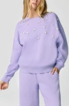Florence By Mills Rosette Oversize Pullover In Purple