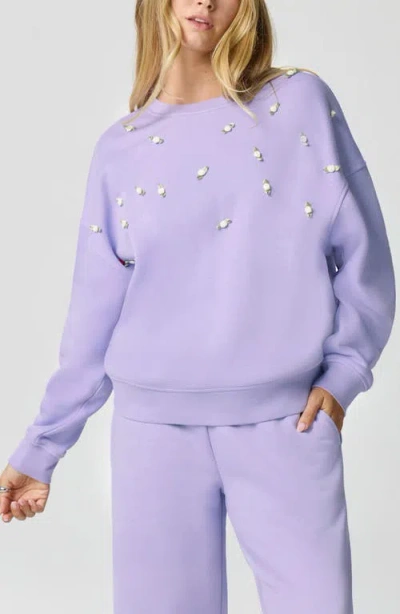 Florence By Mills Rosette Oversize Pullover In Purple