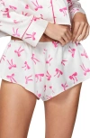 Florence By Mills Satin Shorts In Jet Stream Bows