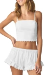 Florence By Mills Scallop Crop Camisole In Multi