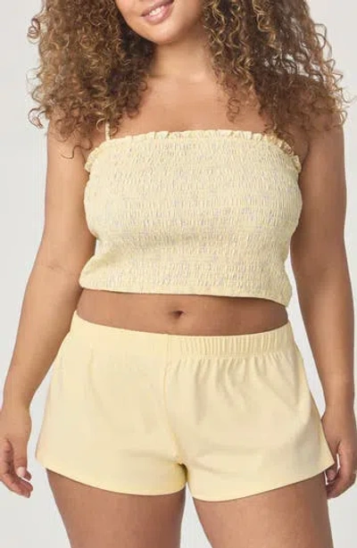 Florence By Mills Smocked Crop Camisole