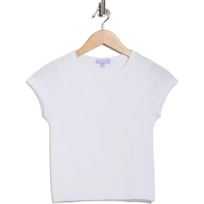 Florence By Mills Smocked Short Sleeve T-shirt In White
