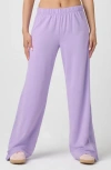 Florence By Mills Snap Wide Leg Pants In Purple