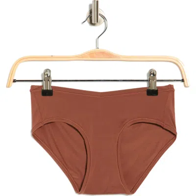 Florence By Mills Soft Flex Hipster Panties In Brown