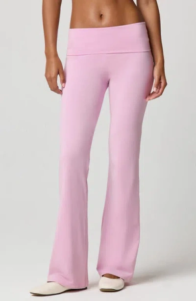 Florence By Mills Softie Cotton Blend Fold Over Pants In Pink