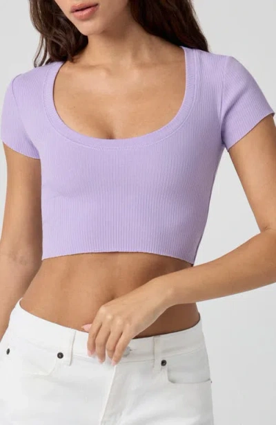 Florence By Mills Softie Rib Short Sleeve Crop Top