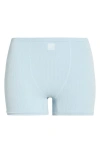 Florence By Mills Softie Seamless Rib Shorts In Blue