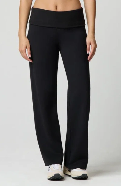 Florence By Mills Sport Sheen Foldover Pants In Black